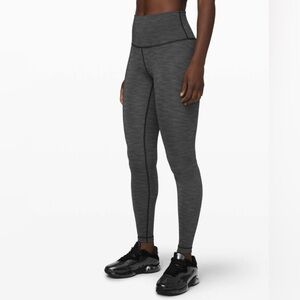 Size 4 Lululemon Wunder Under High-Rise Tight 28" *Brushed Full-On Luxtreme